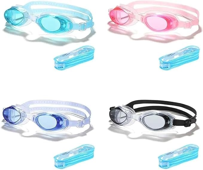 SMART FIT®Premium Swim Goggles Kids Fish Fun Fun Colors SMART FIT®Vibrant Colors Fit Boys Girls Kids Fish Glasses - VAR4068