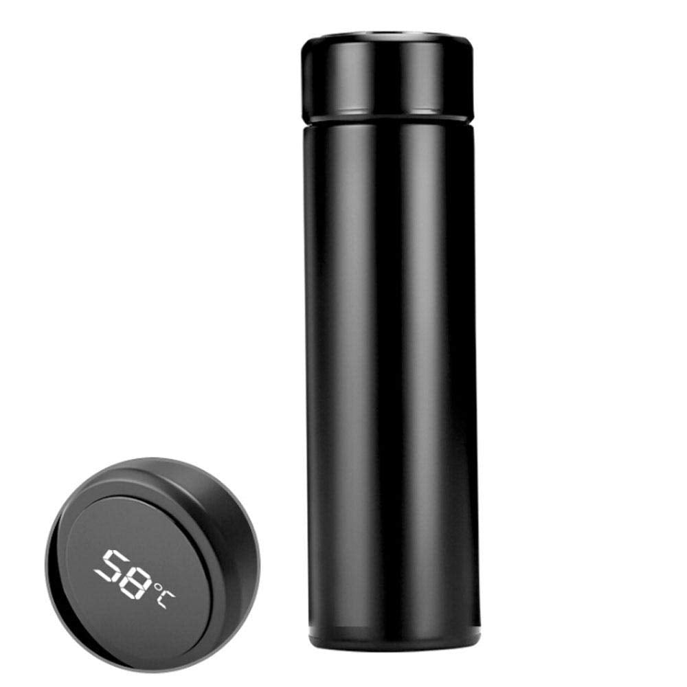 Coffee Cups Travel Mugs, 500ml Stainless Steel Double Walled Vacuum Cup Flask Thermo, LED Touch Temperature Display Smart Water Cup, Leakproof and Stylish, Premium Reusable Coffee Cup