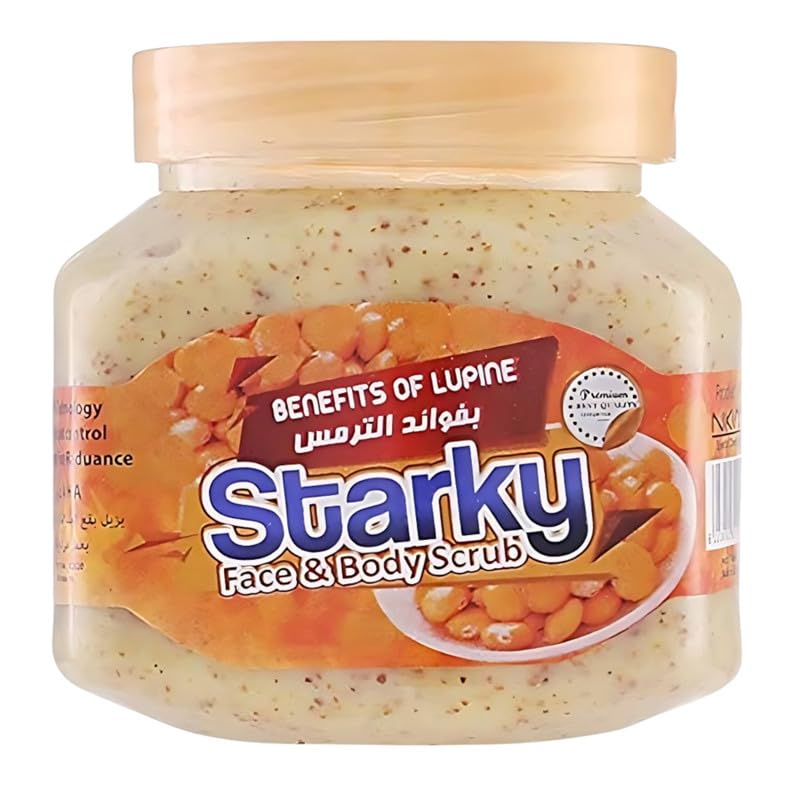 Starky Natural Scrub Cream With Benefits Lupine For Face and Body-300ml