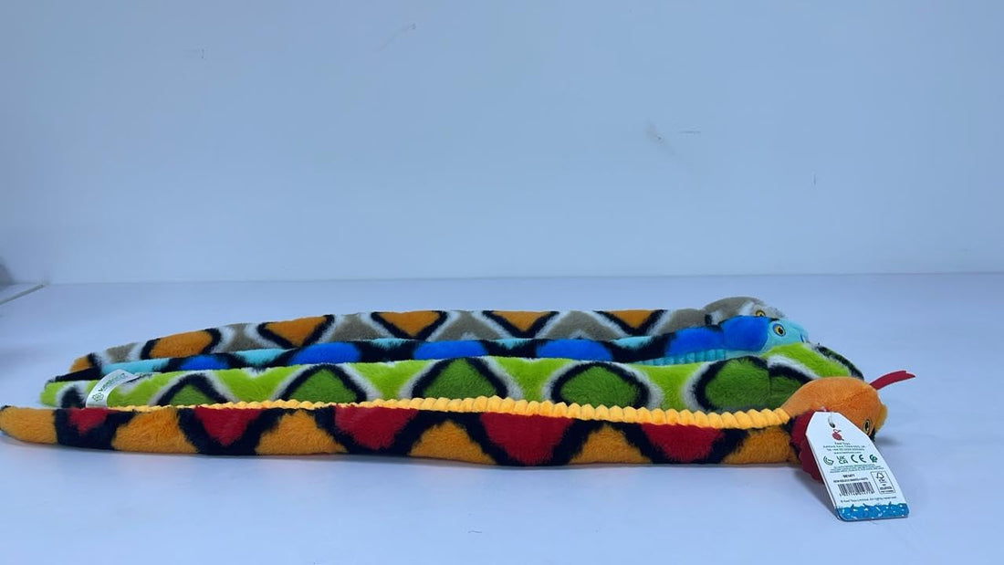 Keel Toys Snakes Plush Assorted Toys 4-Pieces, 65 cm Size