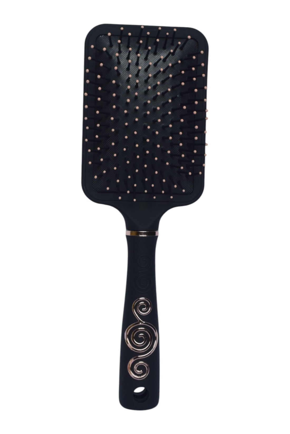 Paddle Hairbrush For All Hair Types - Black Silver