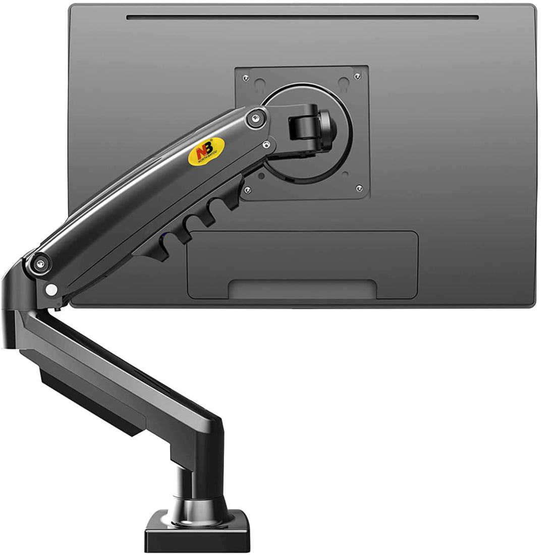 NB AV Mount Monitor Desk Mount Stand Full Motion Swivel Arm with Gas Spring for 17-30" Monitors (4.4-19.8 lbs) - Universal, VESA Compliant, C-Clamp/Grommet Installation