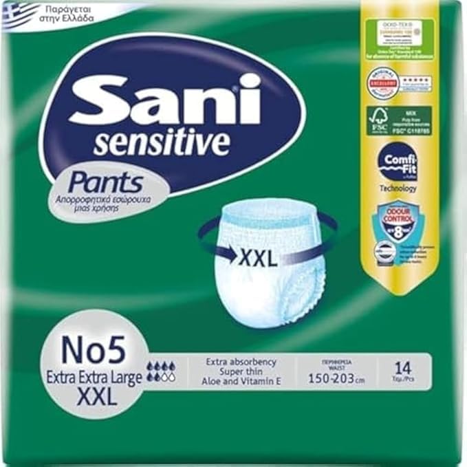 Adult Shorts Diapers Size XXL - Pack of 14 - Superior Protection and Maximum Comfort - Easy to Put on and Replace for Lasting Comfort
