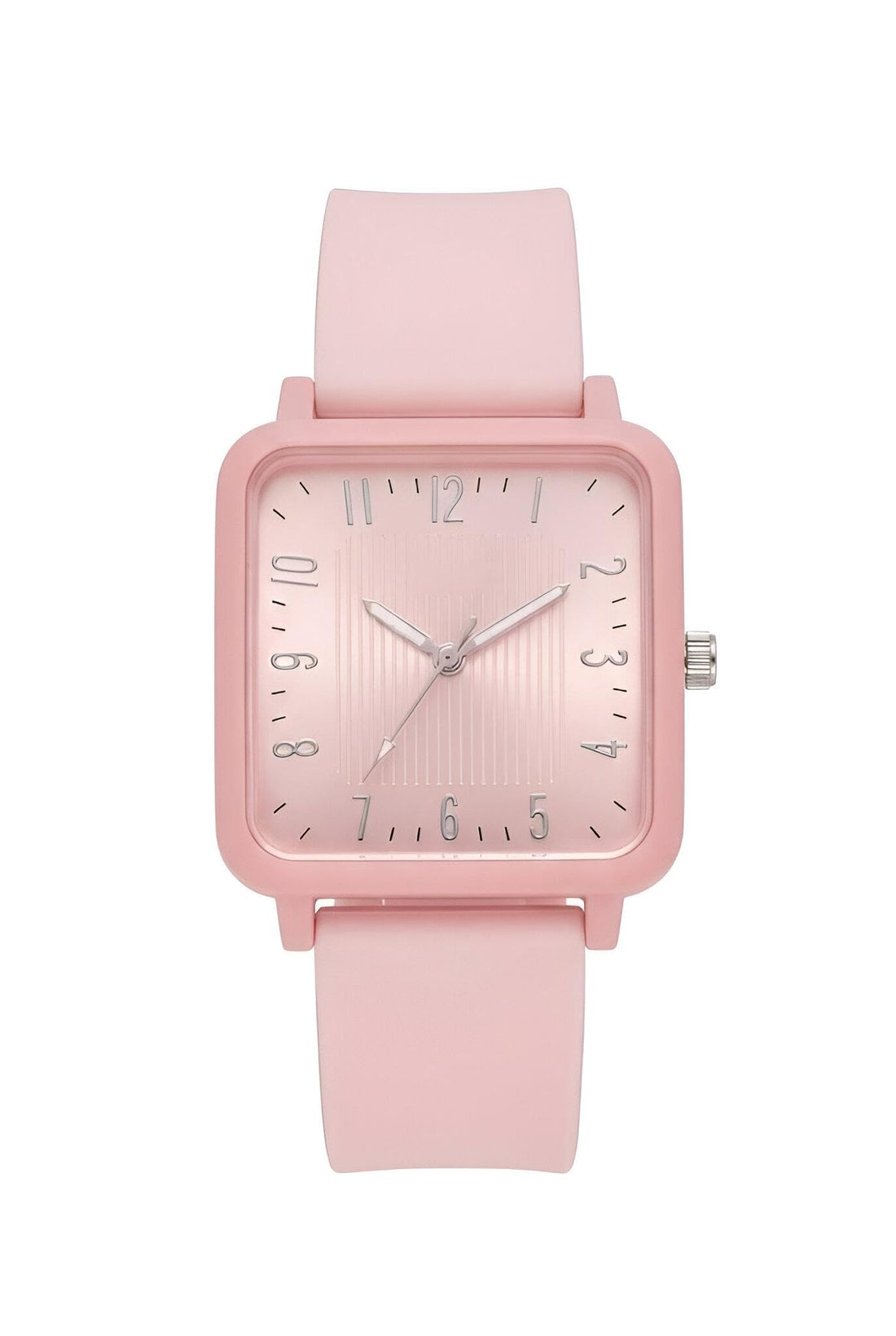 Unisex Wristwatch - Square Shape with Vibrant Multi-Color Dial, Soft Rubber Band and Large Numerals for a Modern and Trendy Look