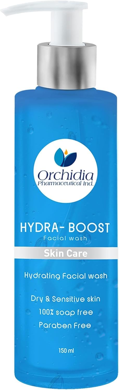 Hydra Boost Hydrating Face Wash, Dry & Sensitive Skin, Soap & Paraben Free, 150ml