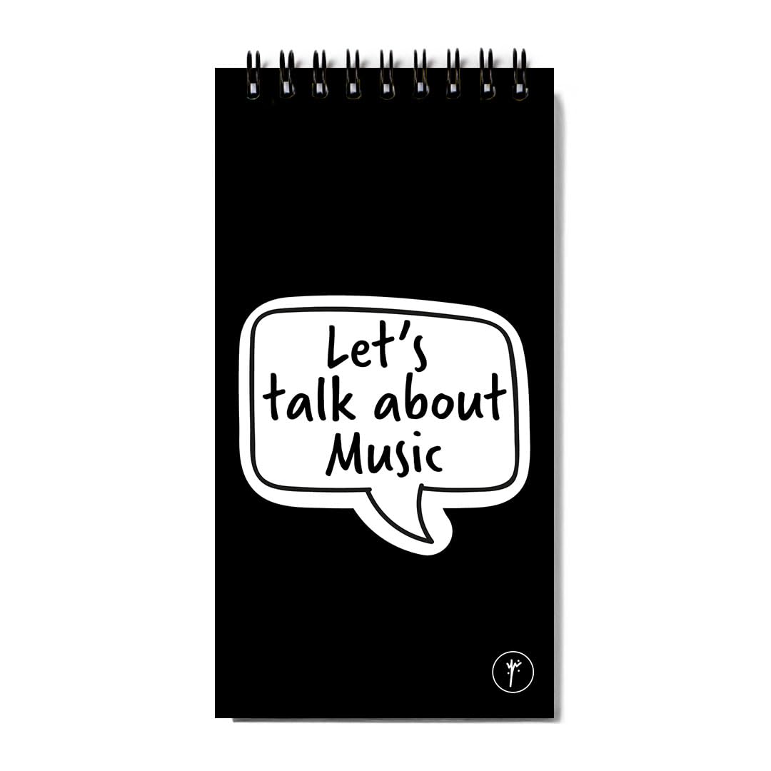 YM Sketch Notebook Daily To Do List - Size (8.5x16cm) | Music| Minimalist Planner for Work, Life & Productivity | 80 Sheet | Undated Productivity Checklist | Egyptian Design
