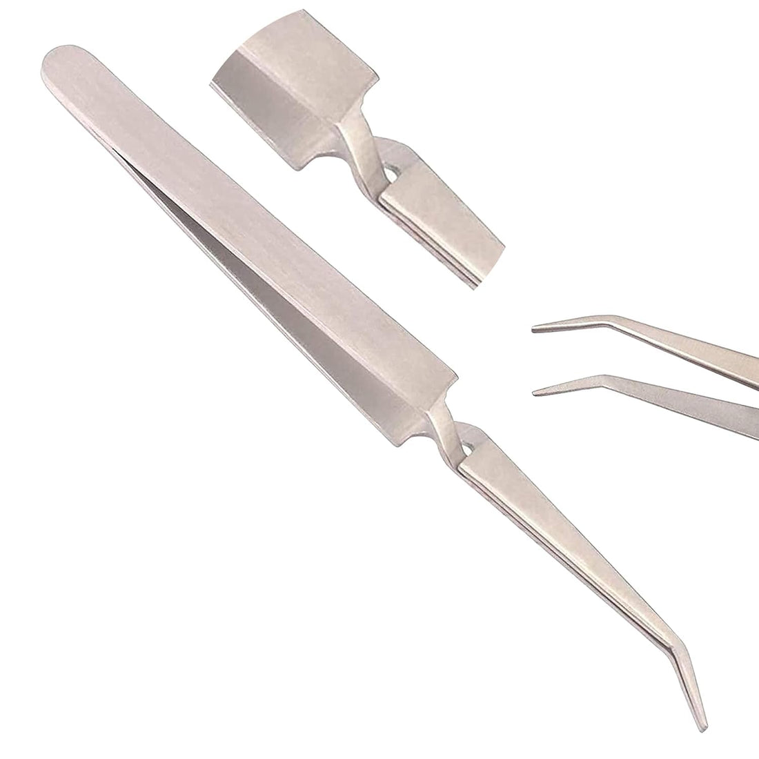 Acrylic UV Gel Tips Sculpture Tweezers Clip Pick-up Nail Art Multi-Functions Nail Pincher Tweezers Tool