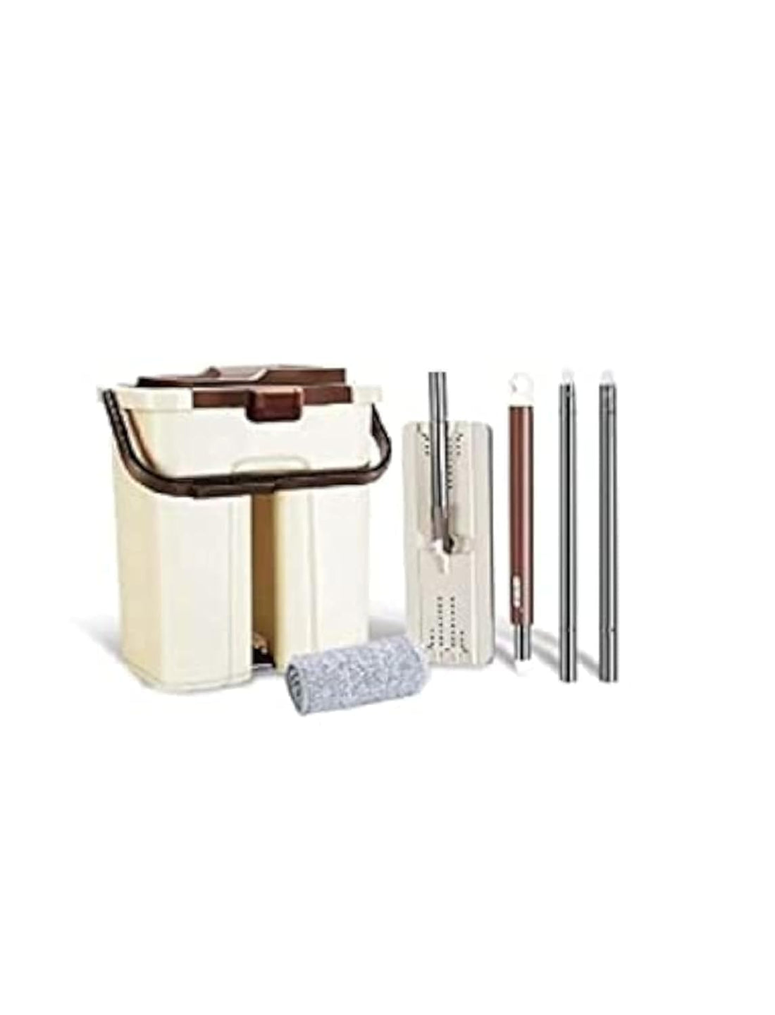 super clean bucket microfiber beige*brown+2 mop