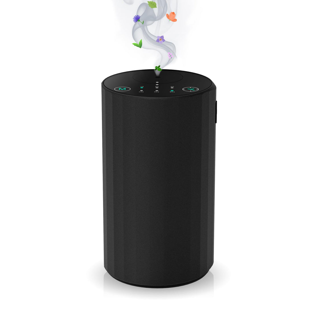 Waterless Essential Oil Diffuser Aromatherapy Scent Diffusers for Home Large Room, Bedroom, Car, Office, Desk, Battery Operated Mini Portable Air Freshener (Black)