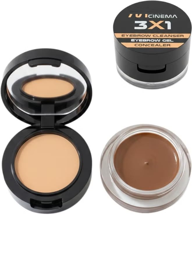 3 X 1 Eyebrow Cleanser & Eyebrow Gel & Concealer (101)