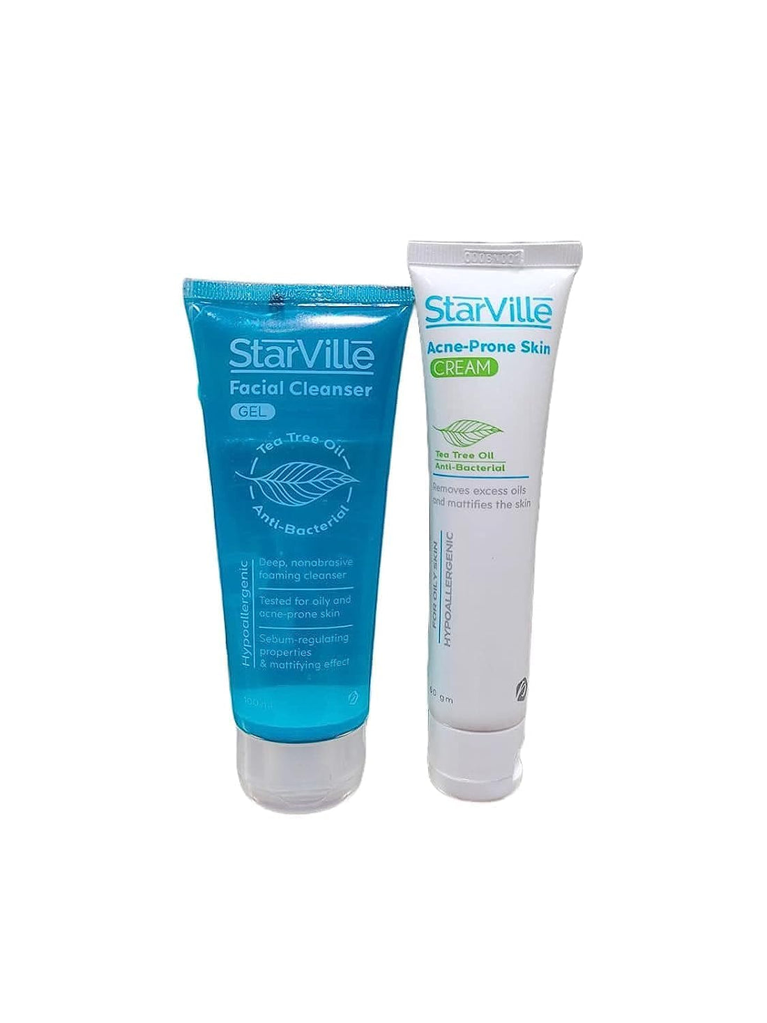 Starvell Anti-Acne Cream and Face Wash Set (100ml Lotion - 60ml Cream)