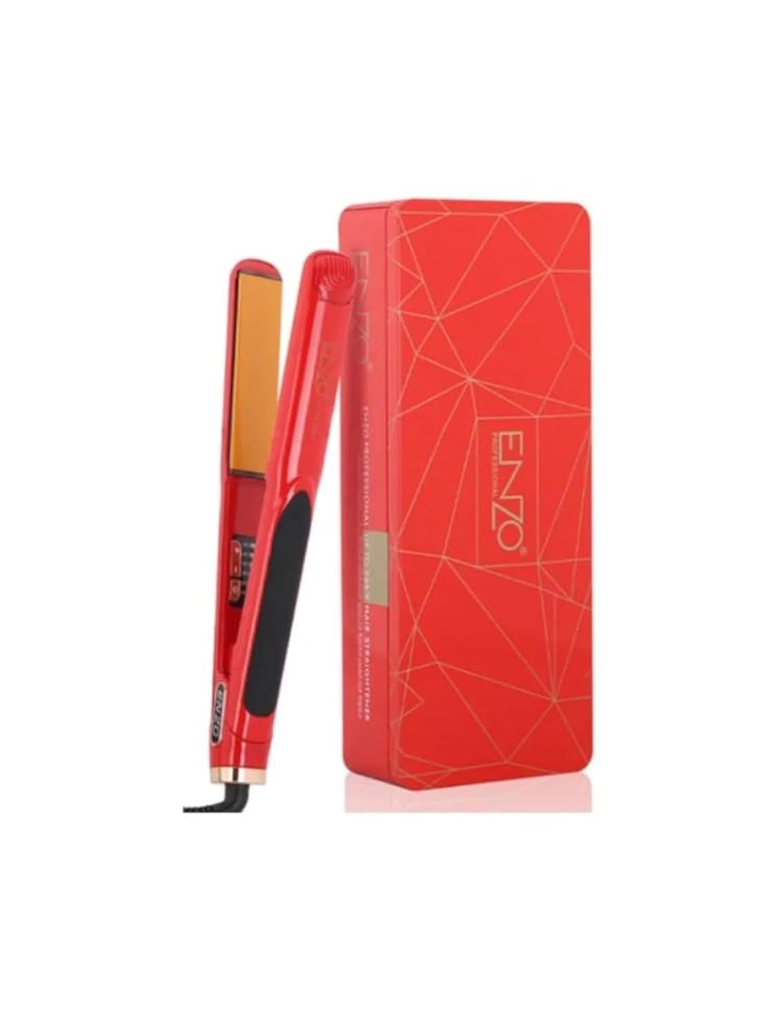 Hair Care Tool Hair Straightener Fast Heating 2 in 1 Electric Hair Straightener EN-5181 Red