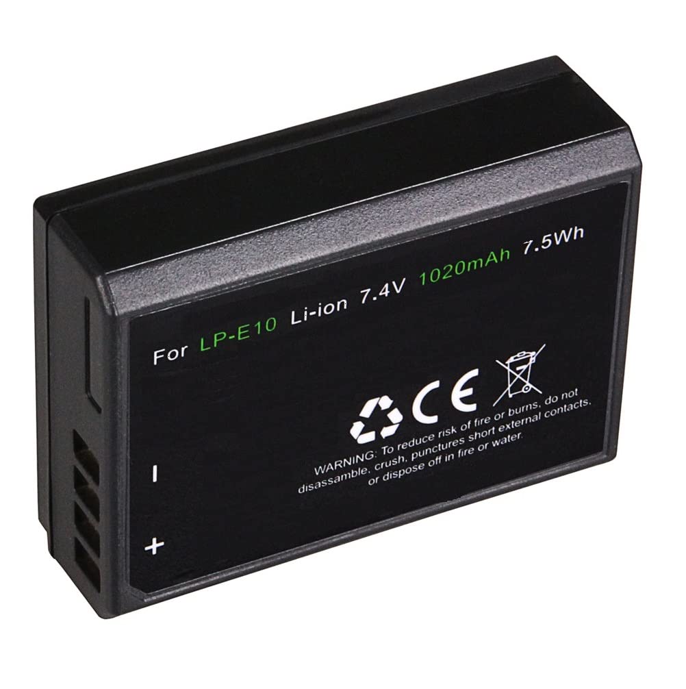 Battery for Canon EOS 4000D / 2000D, compatible with Canon LP-E10 (1020 mAh)
