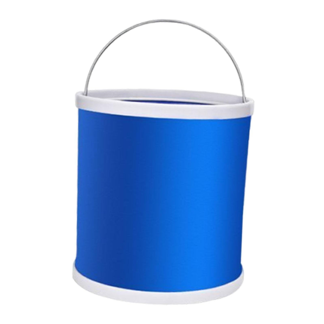Walking Pot - 12L Folding and Compact Water Bucket with Durable Handle and Oxford Material suitable for boats, camping and very diverse outdoor activities (Blue)