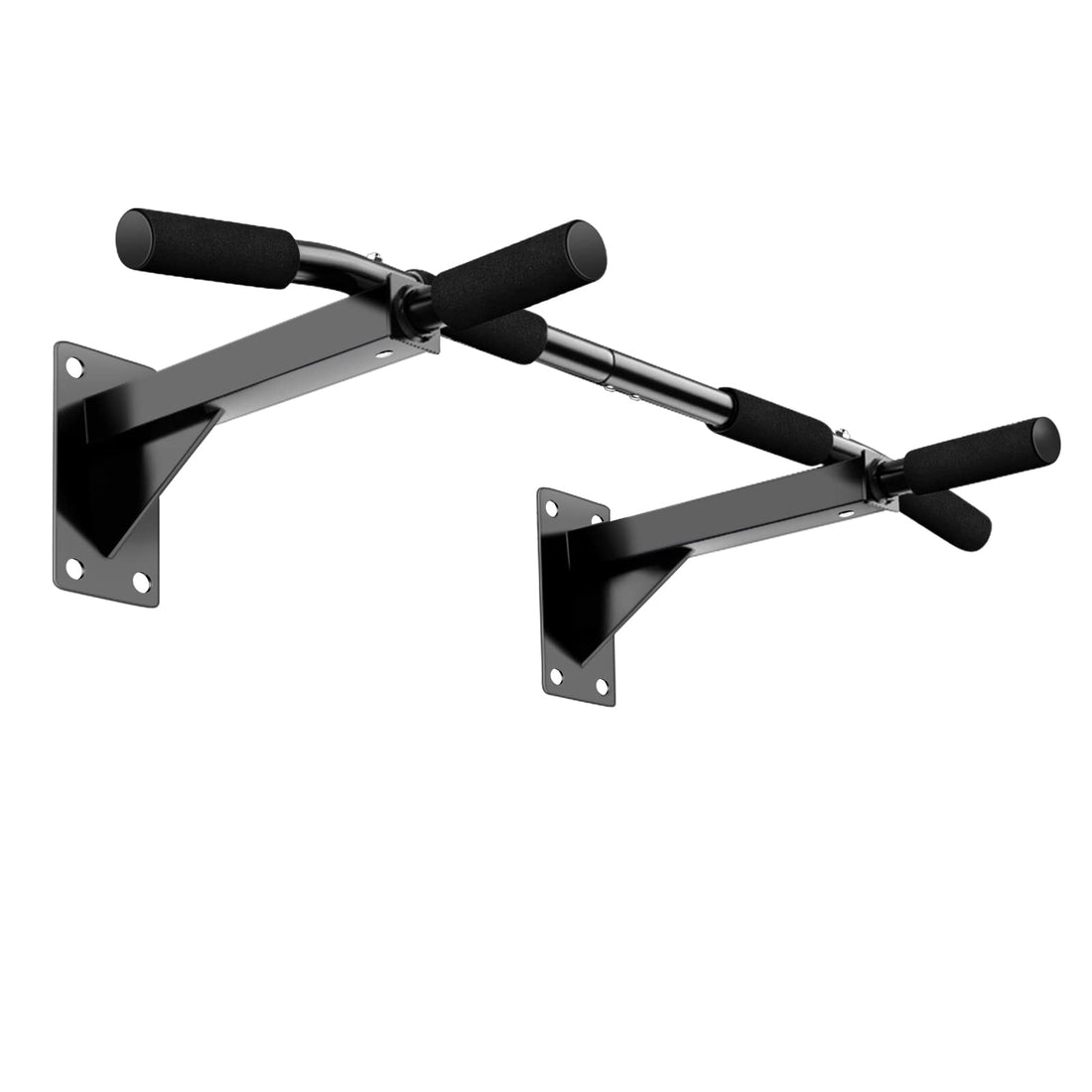 Wall Mounted Pull Up Bar,Strength Training Pull-UP Bars,Heavy Duty Chin Up Bar Wall Mount with Exercise Bands,8 Hole Design for Home Gym Indoor Workout/Home Gym,Max Weight 440 LBS