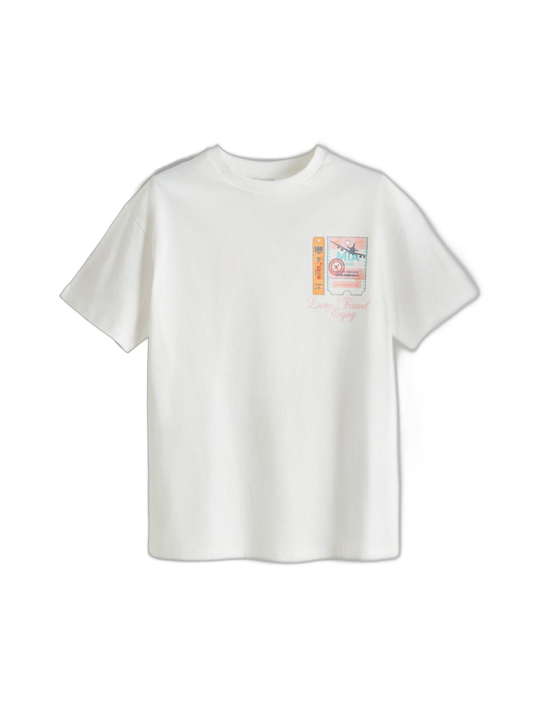 LC WAIKIKI S5P198Z4-FDU-1 Crew Neck Printed Girls' T-Shirt