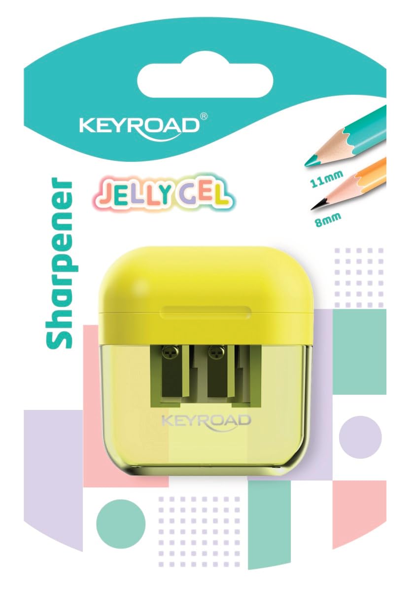 Keyroad Sharpener Jelly Gel 2 Holes with AirPods-shaped Reservoir Multi-color Model KR973103
