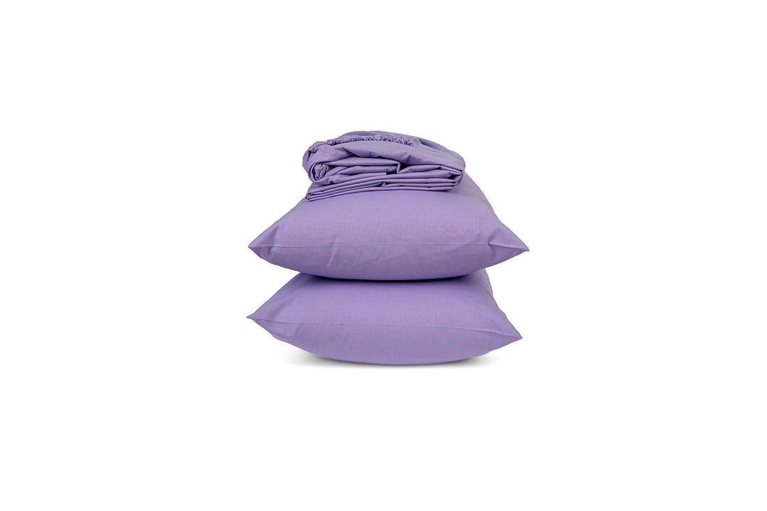 Portal Home of linen-fitted sheet set, Lavender, size 120 * 200cm, 4182