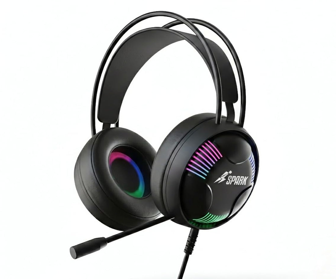 H108 RGB Gaming Headset, Gaming Headphones Over Ear Stereo Surround Sound 360* USB 7.1 Input, Noise Isolating Microphone, 110dB High Sensitivity for Voice Pickup