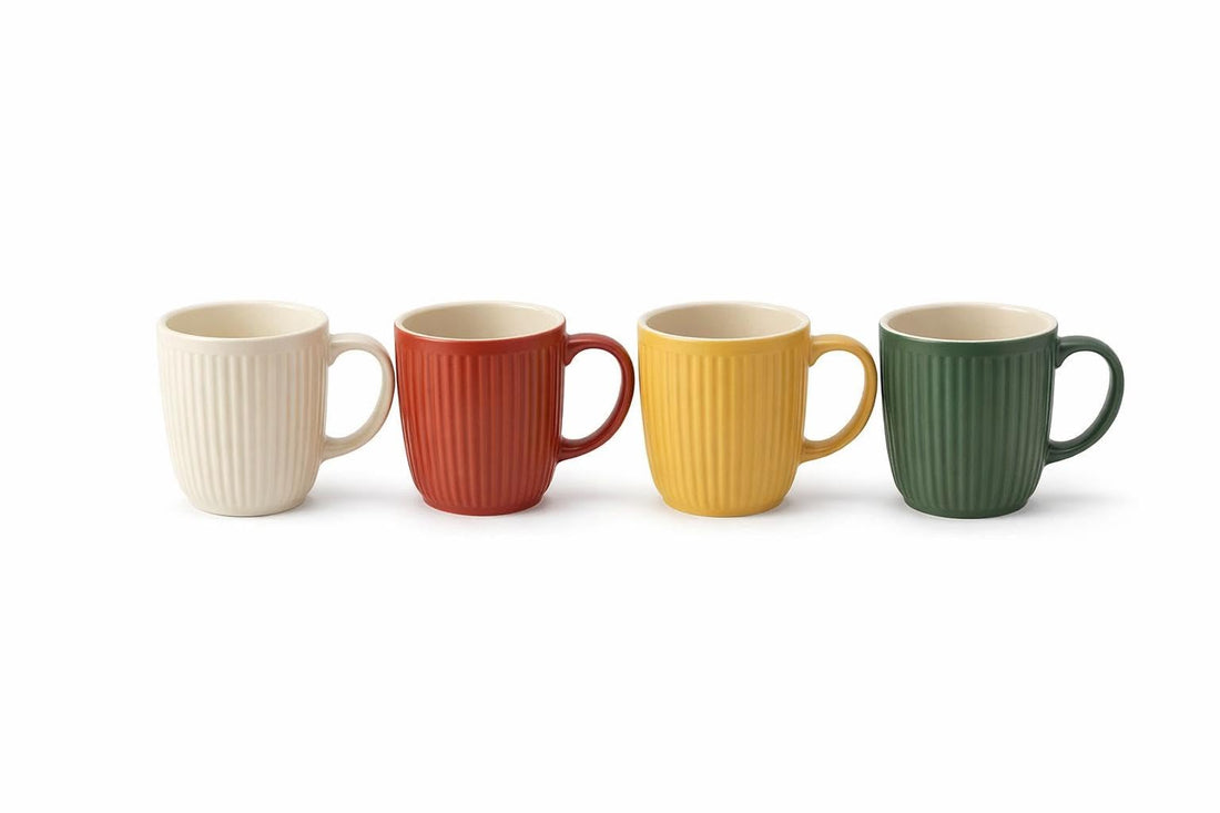 Dishwasher Safe Mugs - Treat yourself to these happy floral porcelain coffee mugs with a yellow‑green dipped base, designed for easy dishwasher cleaning, perfect for coffee rituals. (7Model)