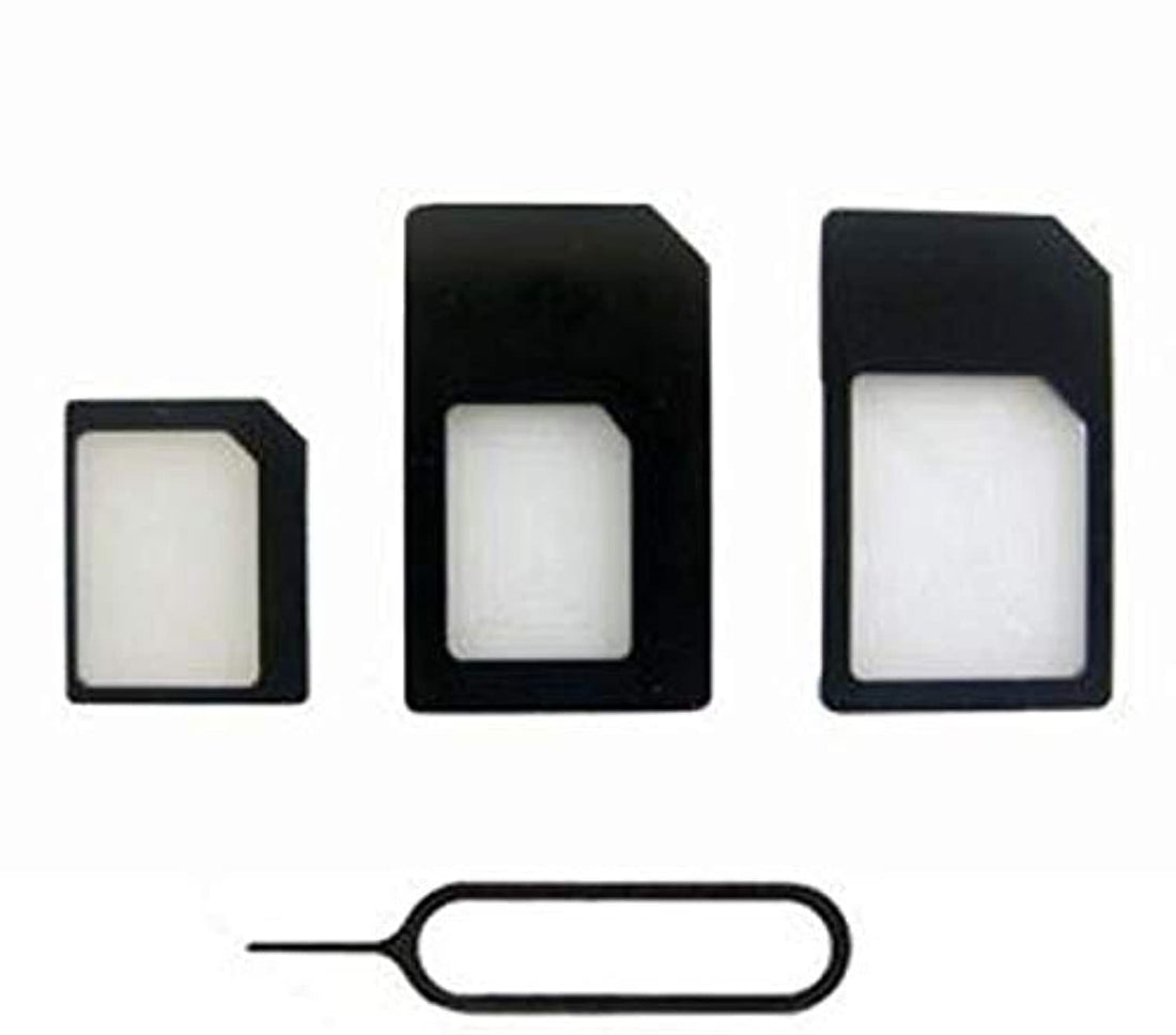 Nano & Micro SIM & Standard SIM Card Adapter with Tray Opener for Smart Phones & Tablet 3G/4G
