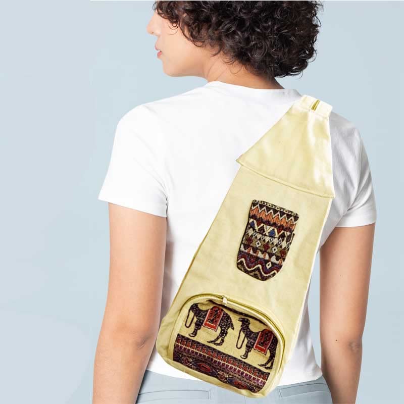Egypt Antiques Intex Shoulder Bag Style Beauty Handmade 100% ian Cotton