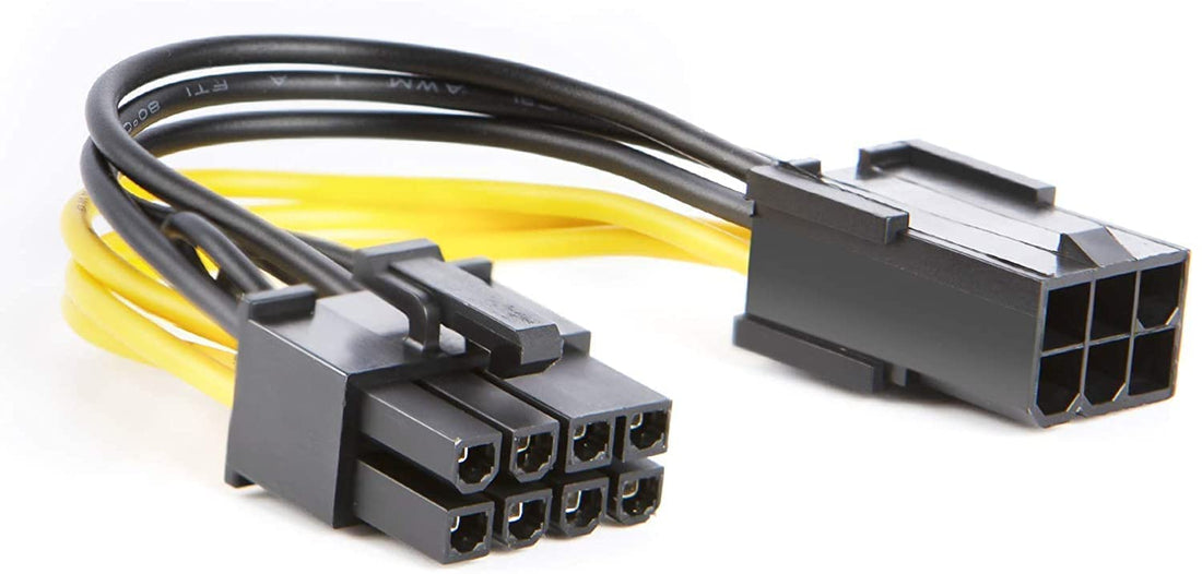 6-Pin to 8-Pin Pcie Adapter Cable, 6-pin to 8-pin PCIe Express Power Adapter Cable Suitable for Connecting PCI-X Card from ATI and NVIDIA for Video Card (Pack of 1)