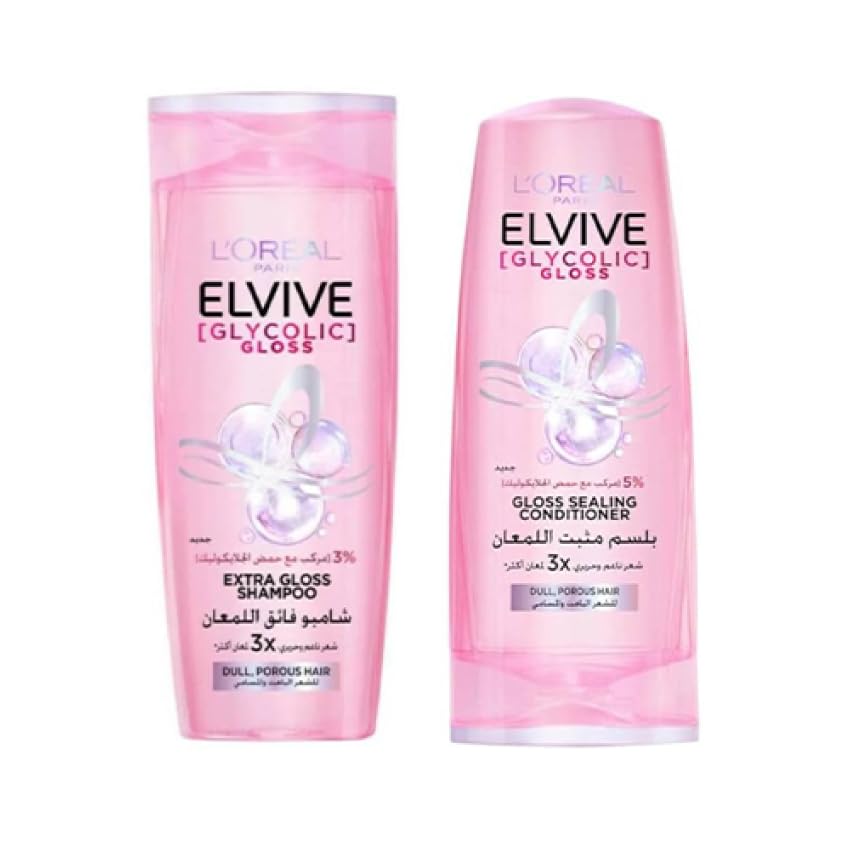 L’Oréal Paris Elvive Glycolic Gloss Shampoo/Conditioner set 400/360ML