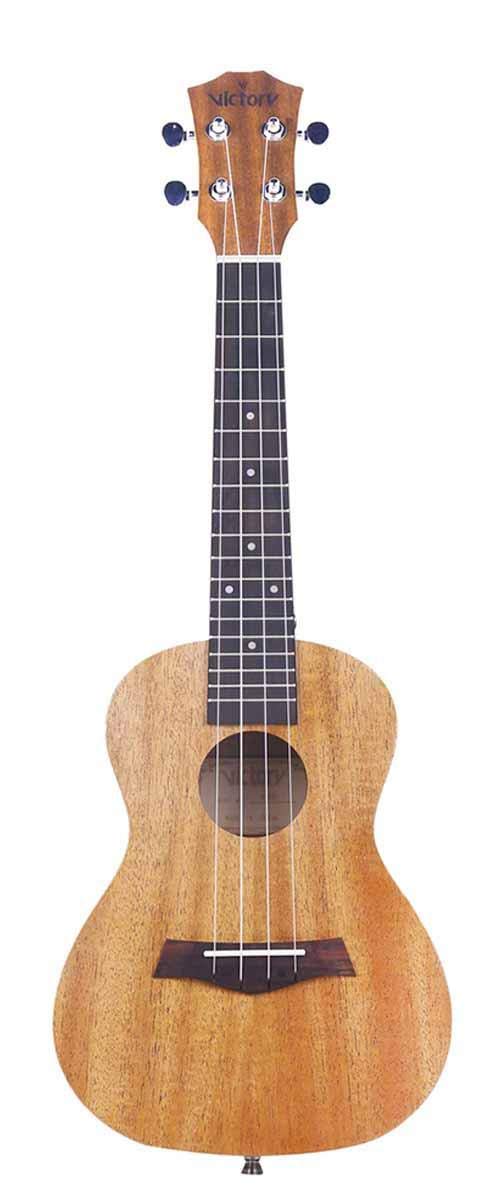 Ukulele Concert Mahogany Aquila strings - Beginner Kit: Straps & Bag & Picks & Tuner (23 inch)