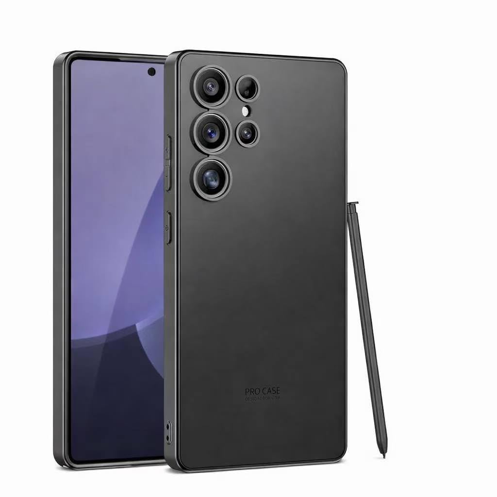 ECO Galaxy S25 Ultra Phone Case, Ultra-Thin Silicone Cover, Shockproof and Dropproof Design 【Original Machine Color Scheme】,Ultra-Thin,Shockproof and Dropproof - (Titanium Black)