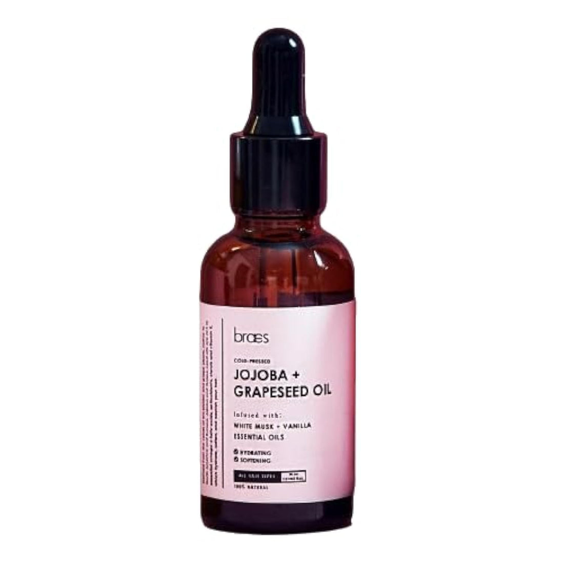 Braes Cold-Pressed Jojoba + Grapeseed Oil - 30ML