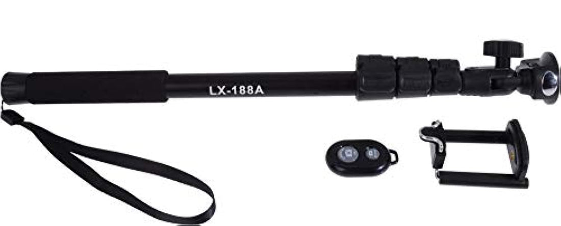 Selfie Monopod Stick With Remote For All Mobile Phone Can Rotate Camera Angle09883776_ with two years guarantee of satisfaction and quality