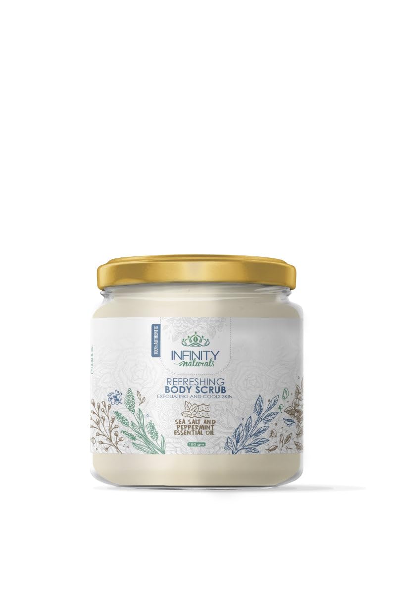 Infinity Refreshing Body Scrub Sea Salt & Peppermint Essential Oil