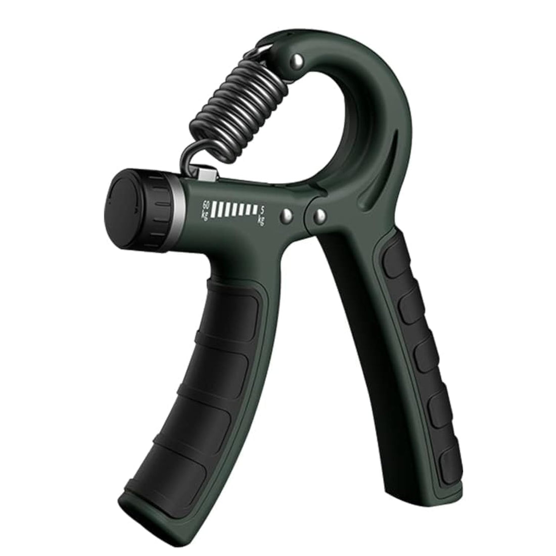 Zoomers Hand Grip Portable. Forearms Training and rehabilitation tools hand and forearm. Hand Gripper with Forearm Spring Adjustable between 5-60 kg. Unisex arm and hand tools. Green