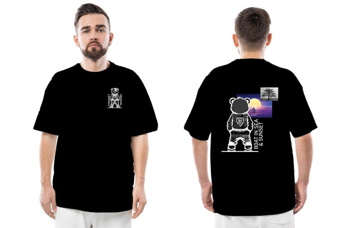 Oversize -T-Shırt - Black MN85192-Black
