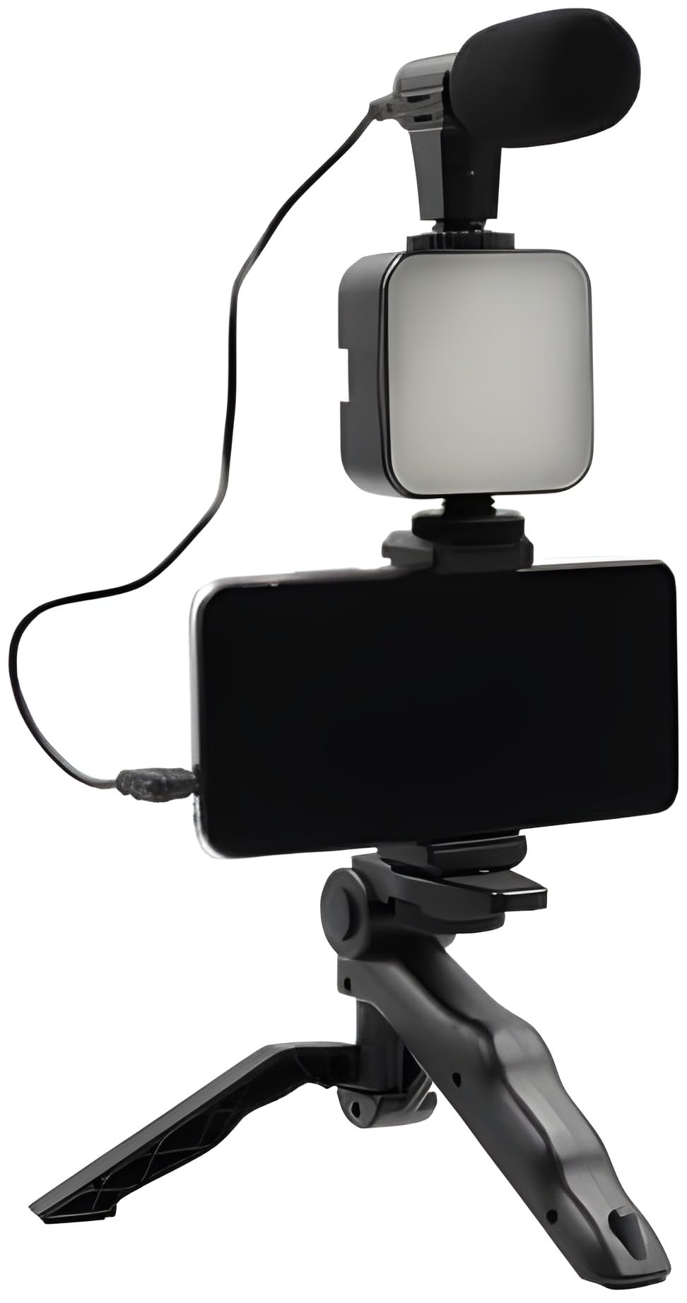 Next Store AY-49 Tripod – Built-in Microphone & LED Light for Professional Quality Live Streaming & Video Shooting