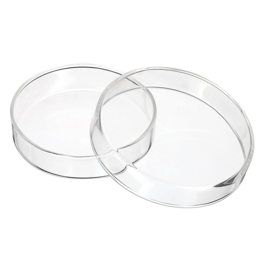 PATIKIL 90mm High Borosilicate Glass Petri Dishes with Lids, Petri Plates for Lab Science Experiment, Clear