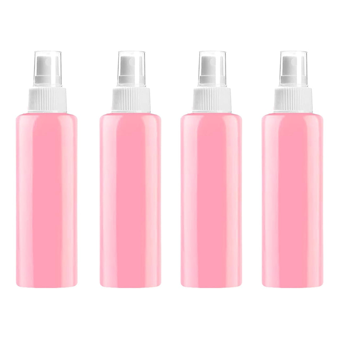 4 Pieces Fine Mist Spray Bottle Set 120ml Refillable Cosmetic Bottles Empty Plastic Spray Bottles Small Rose