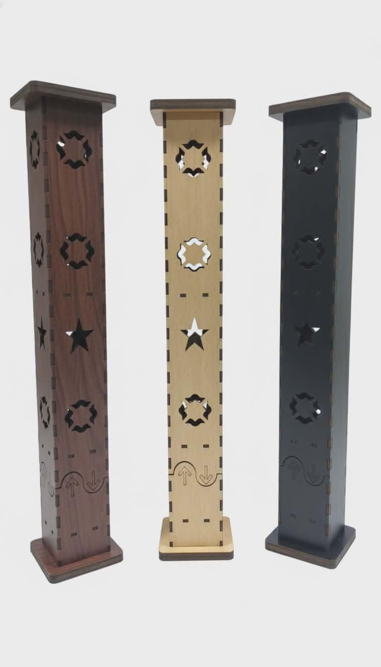 Quad pillar incense burner