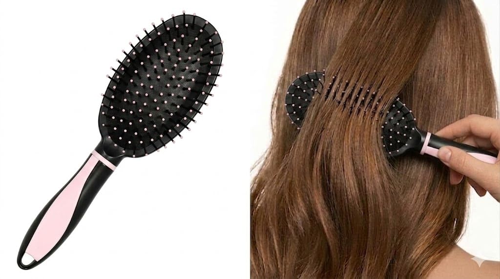 oval Large Plate Airbag Massage Comb Hair Brush for Other Beauty & Personal Care Products | Anti-Static Wet Or Dry Detangling Brushes -multicolor