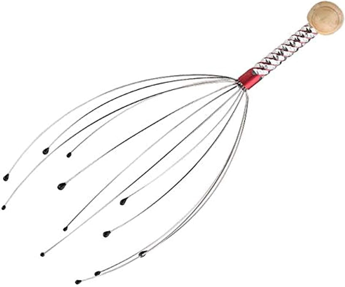 3-Pack Head Scalp Massage Fork – Relaxation Tool for Stress Relief, Enhanced Circulation, Faster Sleep Support & Gentle Head Stimulation – Handheld Metal Scalp Massager for Daily Comfort