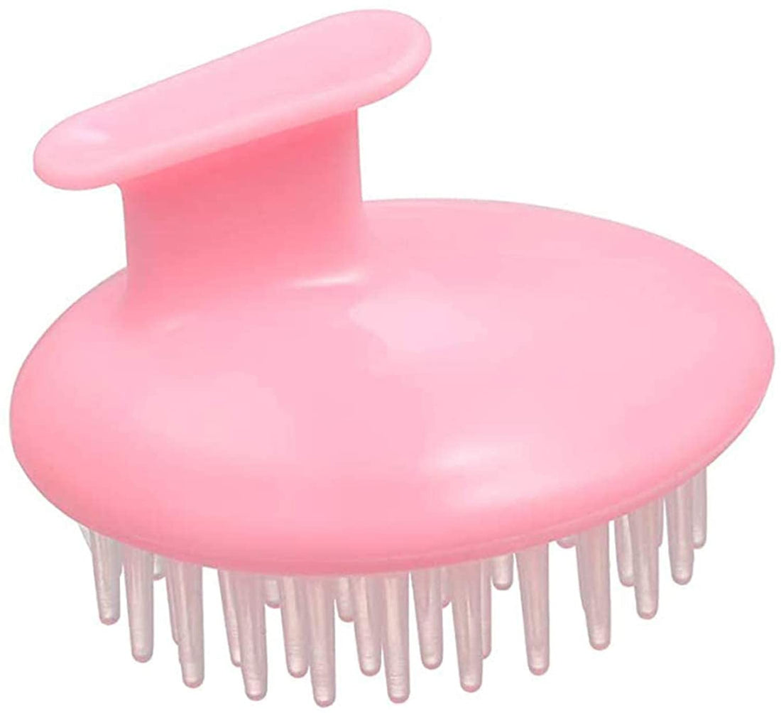 DELFINO Scalp Massaging Shampoo Brush, Shampoo Brush Silicone Head Body Shampoo Scalp Massage Brush Comb Hair Washing Comb Shower Bath Brush