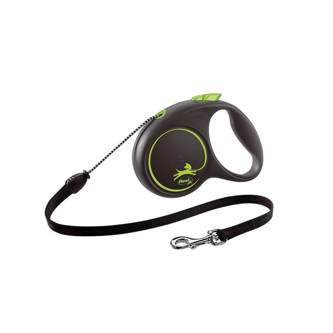 Flexi Black Design XS Cord 3m, black/green