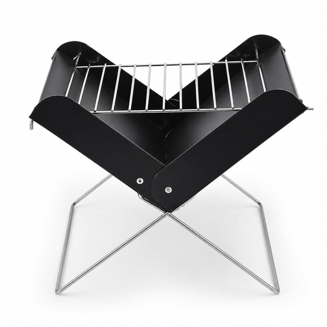 Folding Portable BBQ Grill, Small Charcoal Grill for Camping, Picnic and Balcony Use, Compact Lightweight Barbecue Stove with Durable Heat Resistant Design