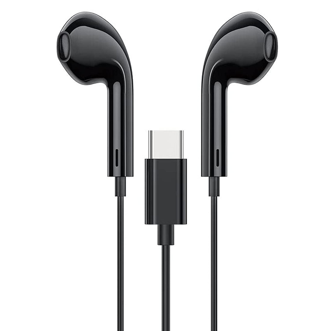 hoco Wired Earphones with Type-C Connector - M80 Original Series with Mic (Black)