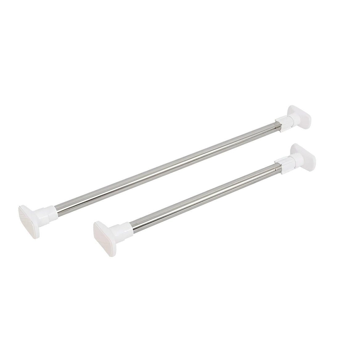 Home Organizer - Versatile stainless steel adjustable tension rod, rust-resistant clothes hanger for all surfaces, perfect for organizing closets, windows, and showers with durable and sleek modern de