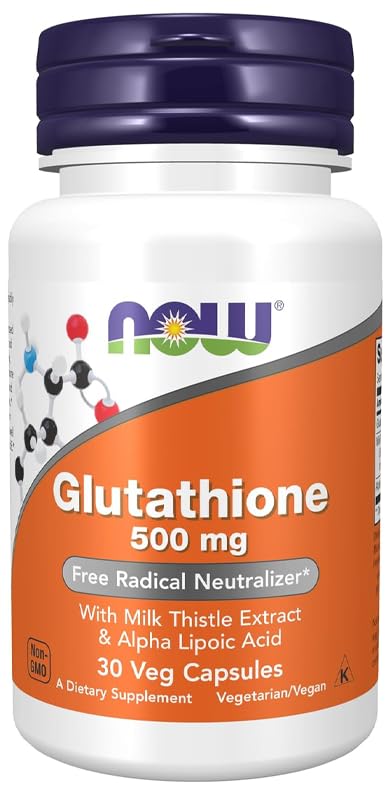 Glutathione 500 mg with Milk Thistle & ALA – 30 Vegetarian Capsules | Antioxidant & Wellness Support Formula