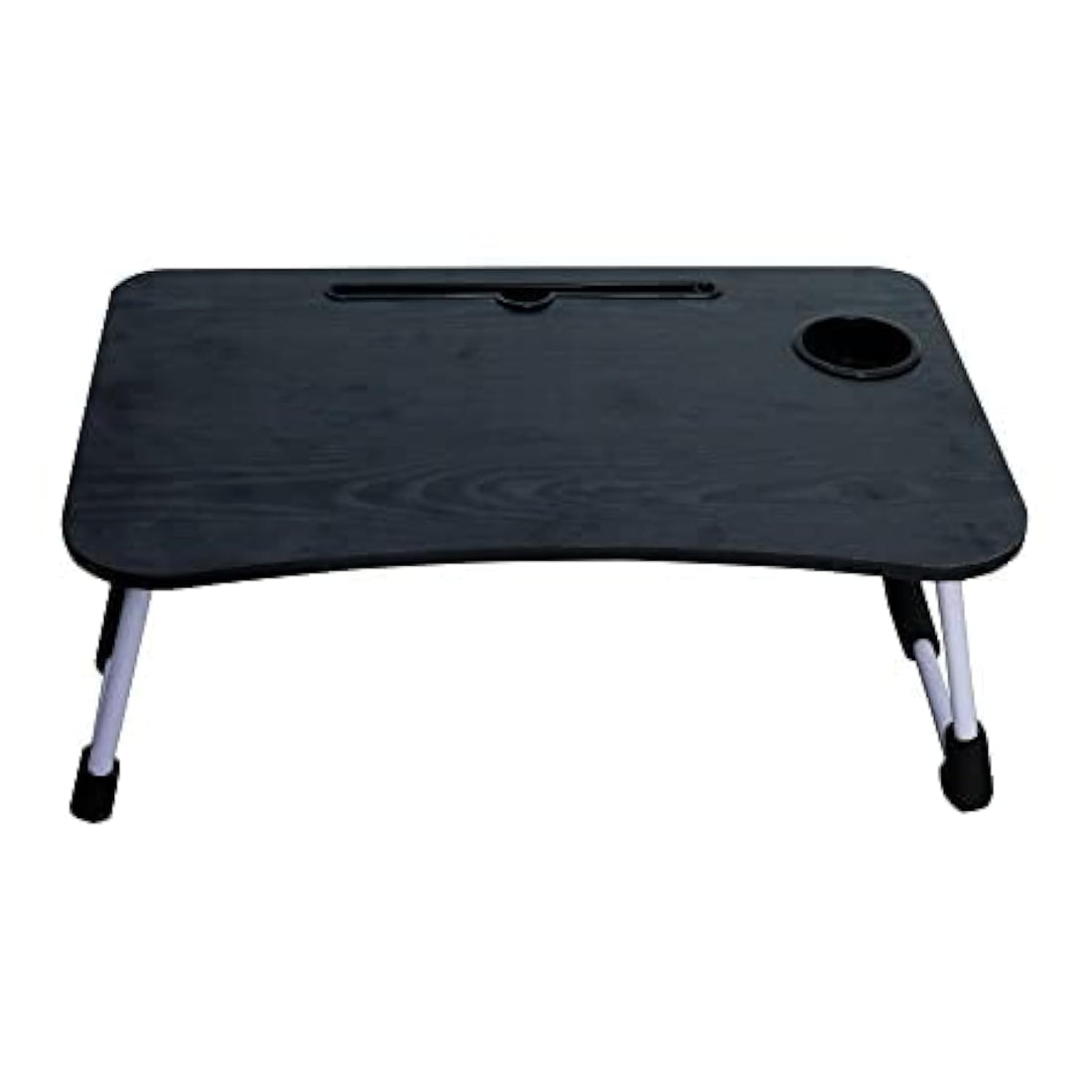 EVERGREEN Laptop Stand for Desk, Computer Stand Laptop Table, Phone and Tablet Stand for Desk, Portable Laptop Cup Holder Compatible with Foldable Leg, Laptop,Table (CUNTRY Black)