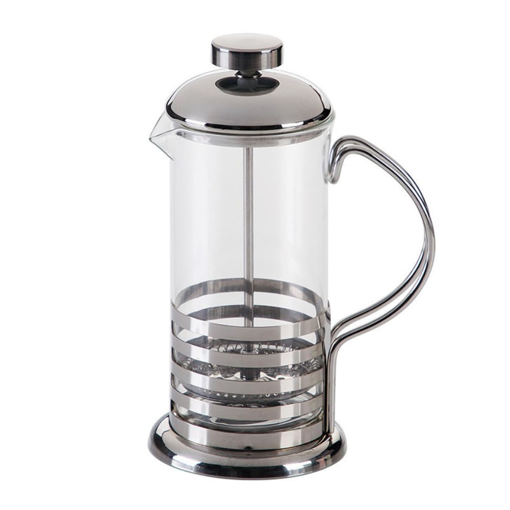 FlySea French Press Coffee Maker 600ml Glass with Stainless Steel Filter