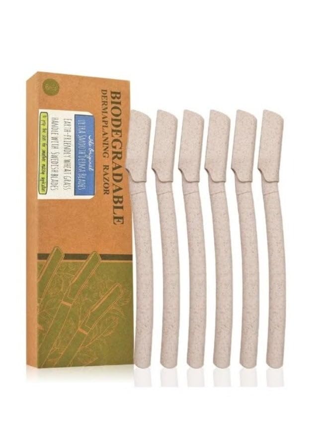 Blades for Face | Facial Razors for Women | Hair Remover for Peach Fuzz & Exfoliation | Face Razors for Women Dermaplaning | Smooth Skin & Hair Removal Tool 6 pcs